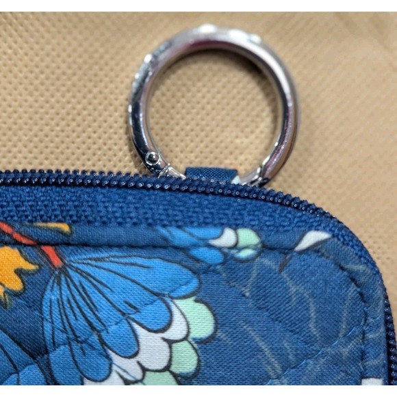 Vera Bradley RFID Petite Zip Around Wallet In Floral Bursts NWT - Picture 3 of 5